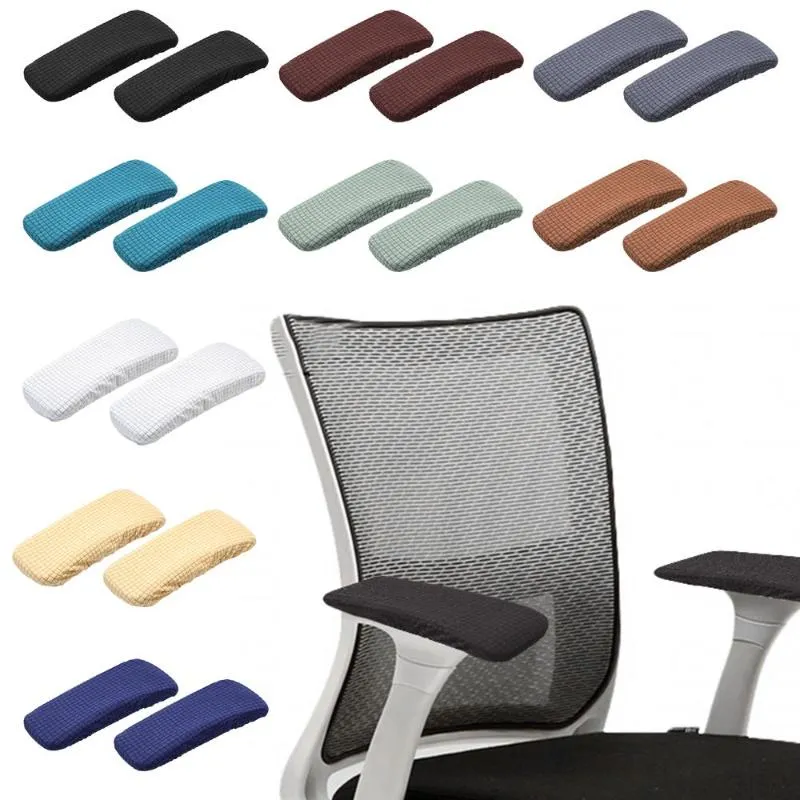 Chair Covers Pair Washable Office Computer Dustproof Removable Slipcover Pads Armrest Cover Arm CoversChair