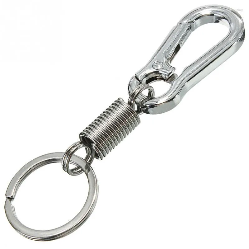 Waist Hanging Stainless Steel Car Keychain Belt Clip Keyring