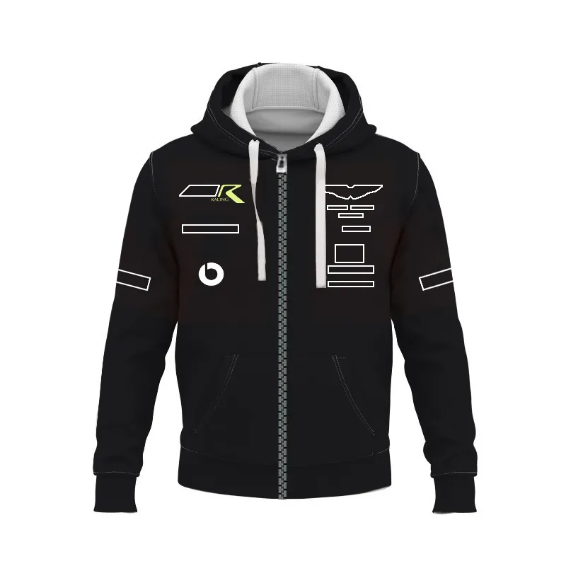 2023 Formuła 1 Drużyna Mundur Rok Racing Płaszcz Bluza Pullover Sweater Wool Windproof Winder Custom Plus Size