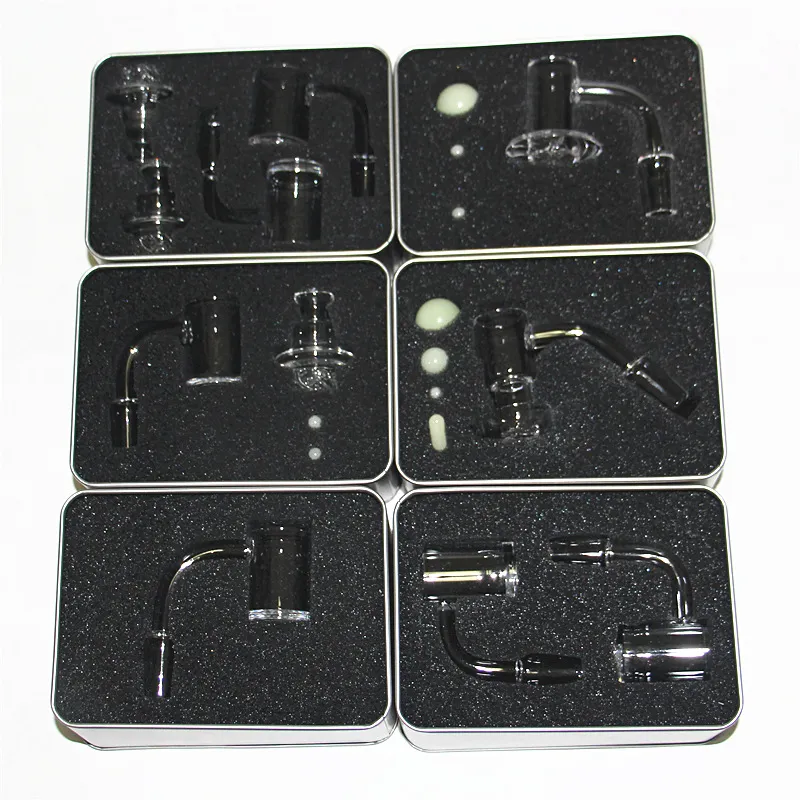 Кальяны Terp Splurper Quartz Banger Set Stles Marble Marble Жемчужная таблетка светятся в темных аксессуарах для курения