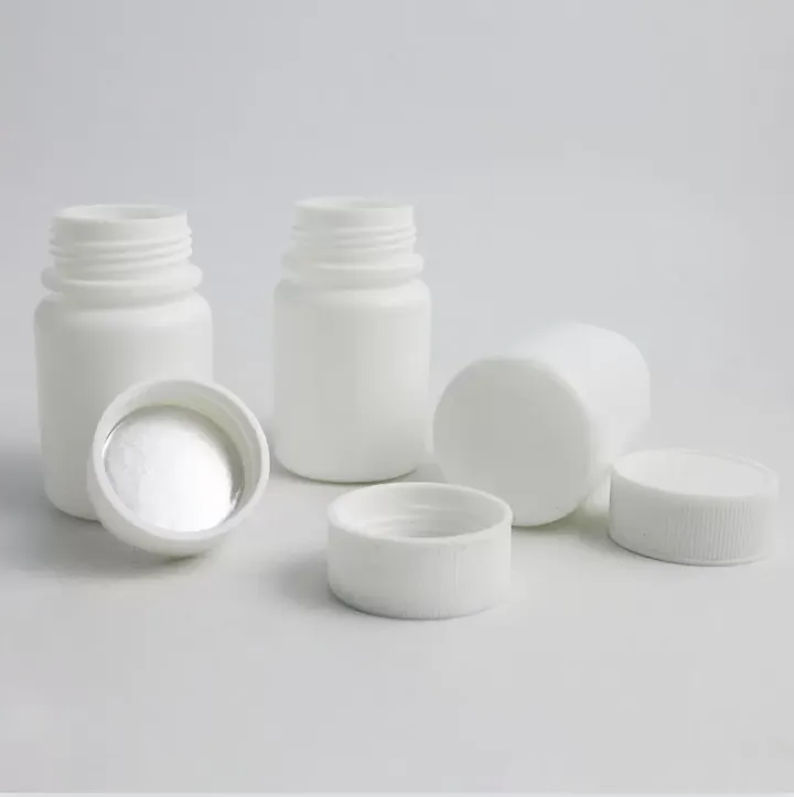 100 X 30ml HDPE Solid White Pharmaceutical Pill Bottles For Medicine Container Packaging