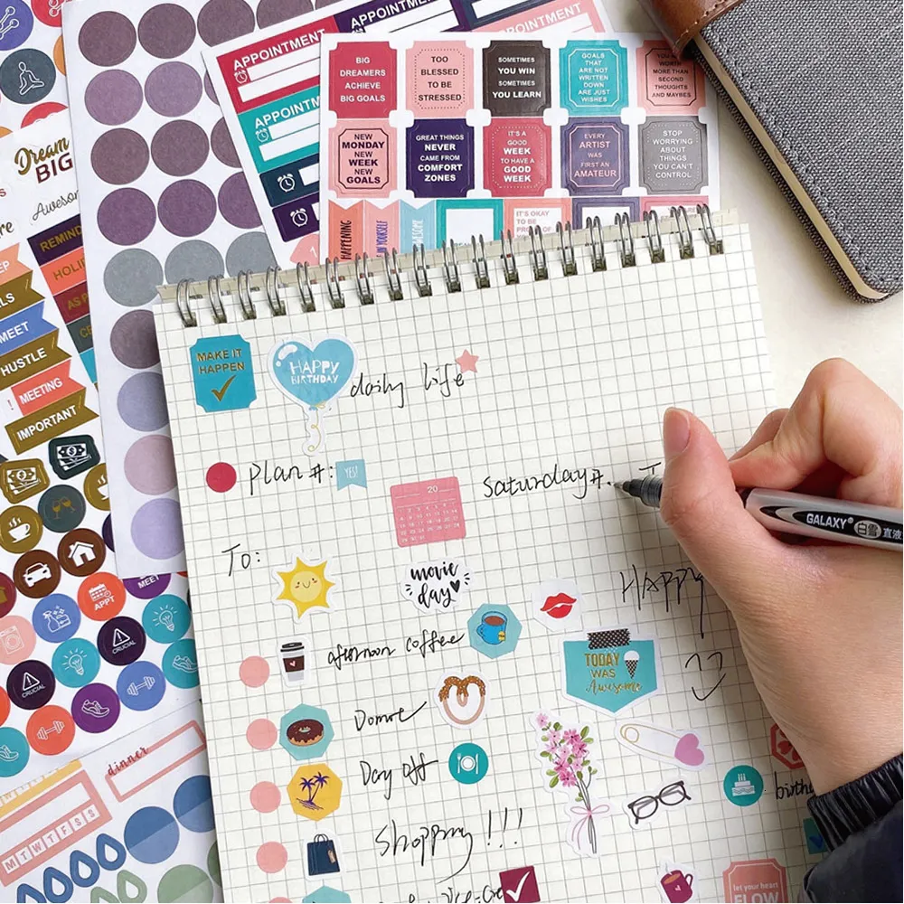 Wholesale 1748 Sticky Sticker For DIY Notebook Making... From Mu007, $7 ...