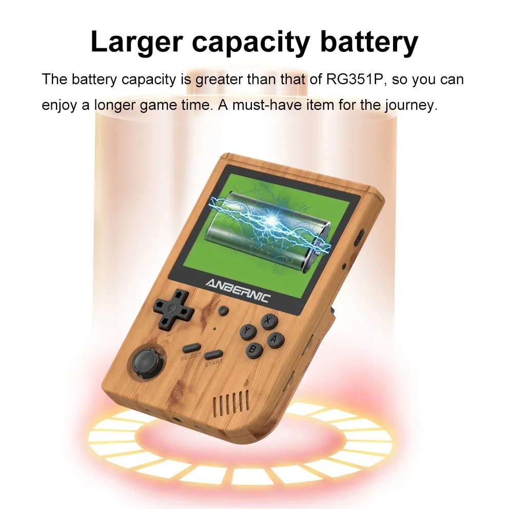 RG351V Portable Game Players ingebouwd 16G RK3326 Open Source 3.5 inch 640*480 Handheld Game Console Emulator voor PS1 Kid Gift