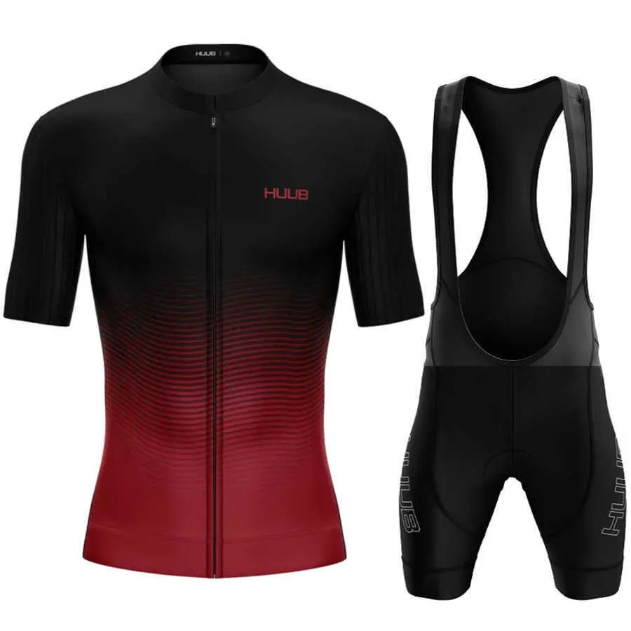 مجموعات Summer Huub 2022 ركوب الدراجات جيرسي الأكمام قصيرة مجموعة maillot ropa ciclismo تنفس الدراجة السريعة الجافة ملابس دورة MTB Z230130