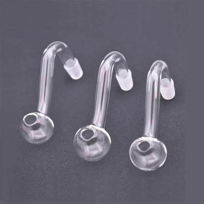 Bol en verre incurvé Brûères à huile tuyaux pour bang en verre gréement de plate-forme d'eau à eau banger ongles à huile de godet 10 mm 14 mm 18 mm femelle mâle