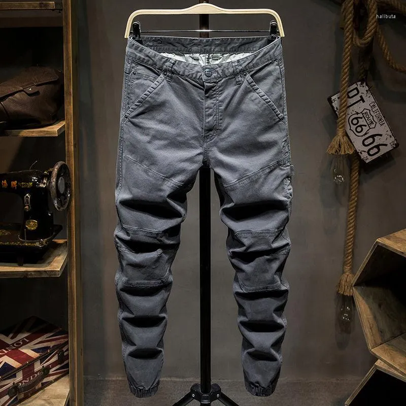Pantaloni da uomo Tattici Cargo Da Uomo Outdoor Streetwear Cotone Militare Slim Fit Pantaloni Lunghi Casual Maschile Da Lavoro di Alta Qualità Marchio B115