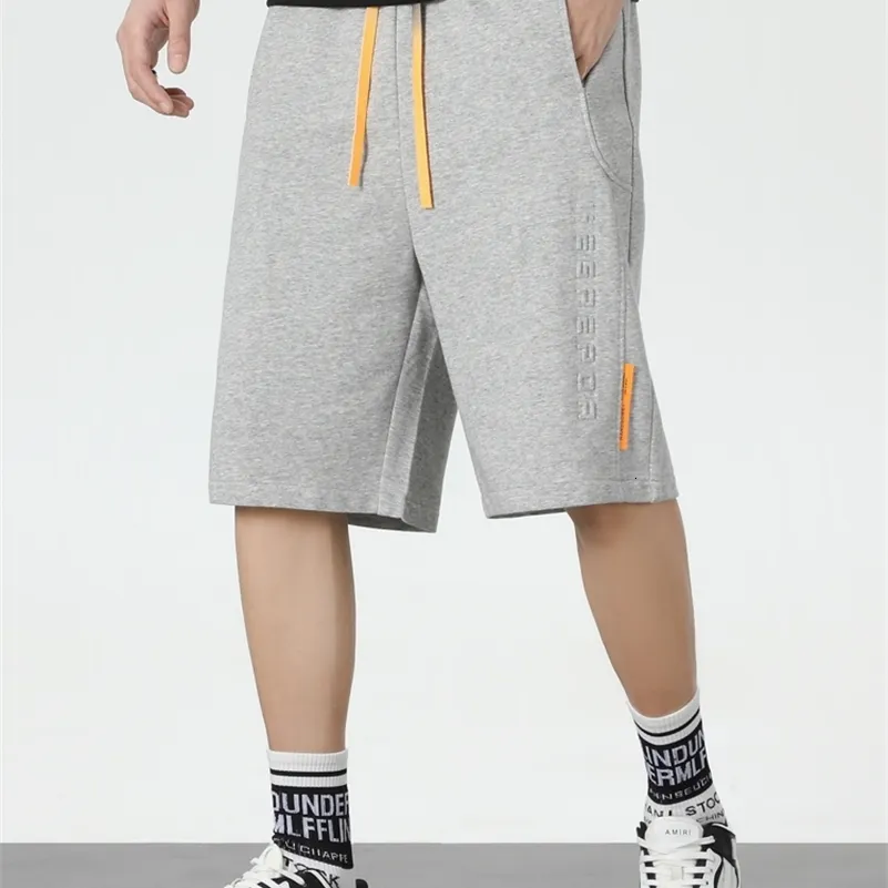 Herr shorts sommar baggy sweatshorts hip hop streetwear lös jogger kort rak bomull casual plus storlek 6xl 7xl 8xl 230130