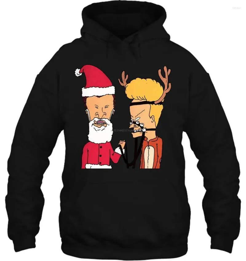 Men's Hoodies Men Hoodie Funny Novelty BEAVIS AND BUTTHEAD CHRISTMAS COSTUME FUN COMEDY CARTOON Cool Women Streetwear