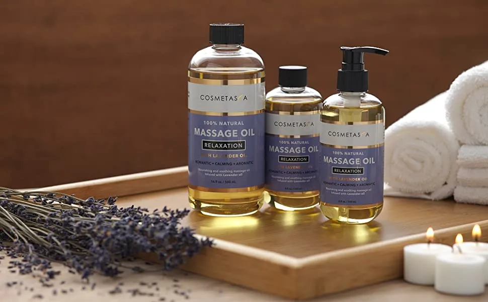 Lavender massage oil