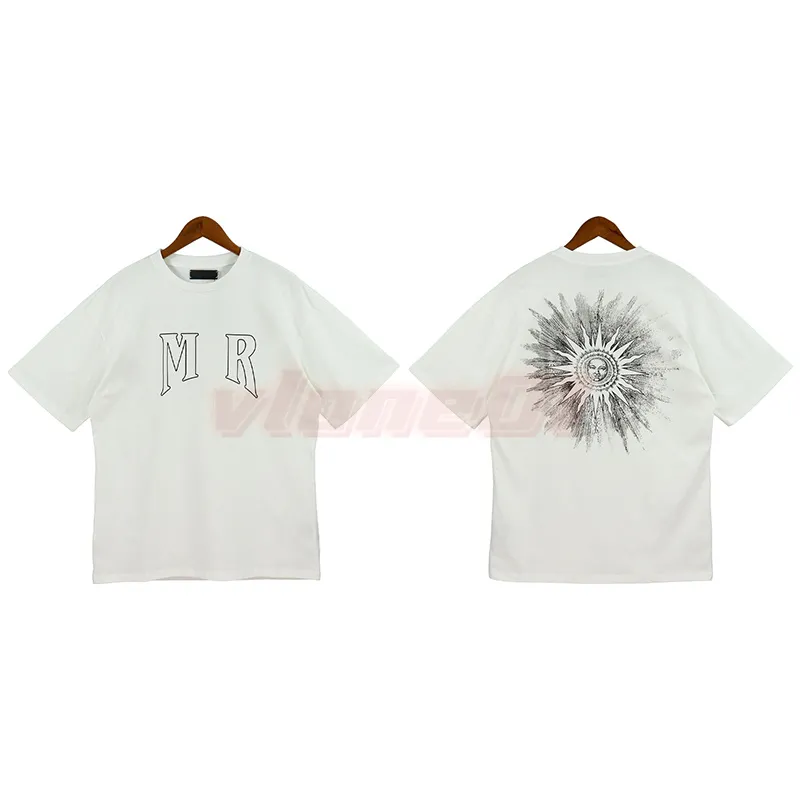 High Street Mens Summer T 셔츠 남성 큰 글자 인쇄 상단 커플 스트리트 트렌드 커플 티 사이즈 S-XL