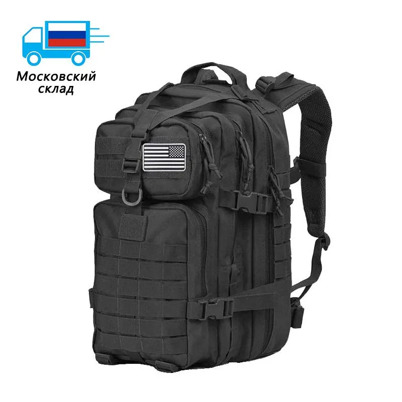 Сумки на открытом воздухе Bowtac 50l военный тактический рюкзак большой способность мужская армия 3p Водонепроницаемый рюкзак походы поход