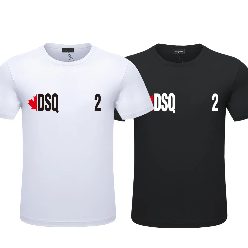 TR APSTAR D2 hommes t-shirts été style dsq lettre dsq design décontracté col rond manches courtes t-shirts couleur blanc noir 00775