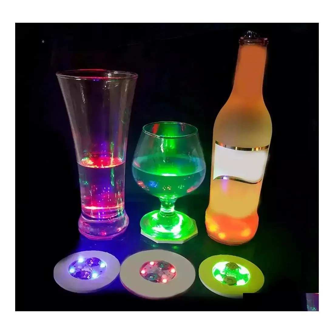 Dekoracja imprezy LED Lumious Bottle Bottle Reaters Bateria napoju mata mata Mata Dekle Festiwal Klub nocny wazon wazon upuszczona dostawa dhnwm