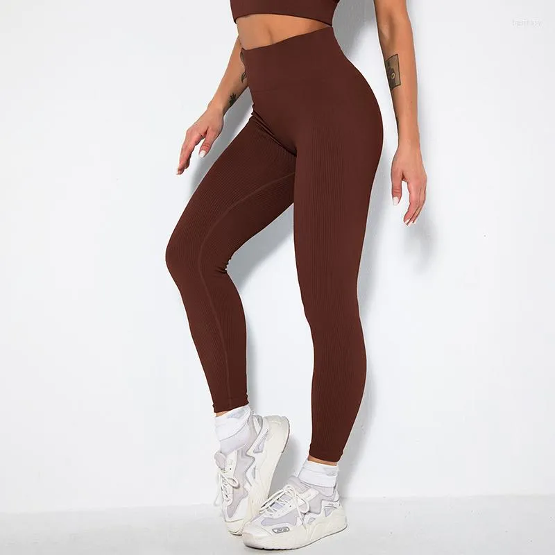 Actieve broek Asheywr Fitness Women Yoga Naadloos snel droog training Cycling Running Push Leggings Joggings Gym Sport Vrouw