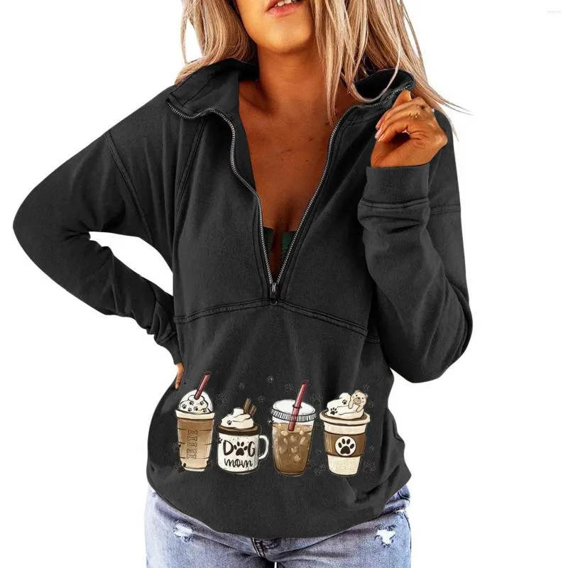 Women's Hoodies Cotton Sweatshirts Women Pullovers Zip Women's Tops Sweaters Casual Fashion Print Ladies Casua;