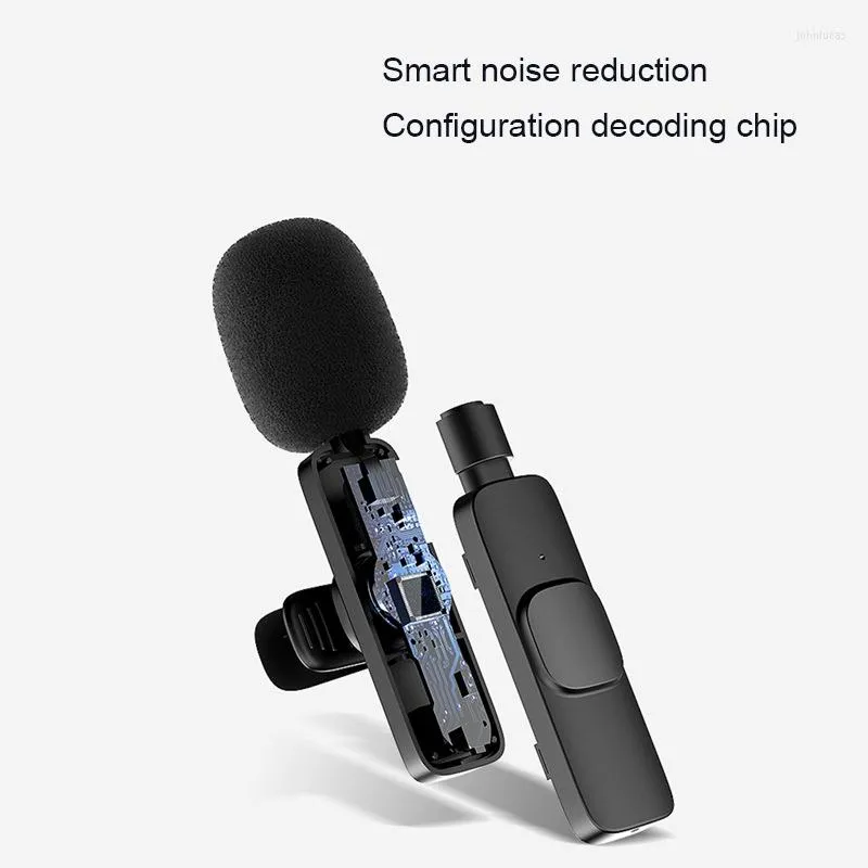 Mini Wireless Lavalier Microphone Portable Audio Video Recording