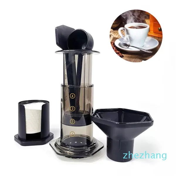 350ml New Filter Glass Espresso Coffee Maker Portable Cafe French Press CafeCoffee Pot For AeroPress Machine T200111