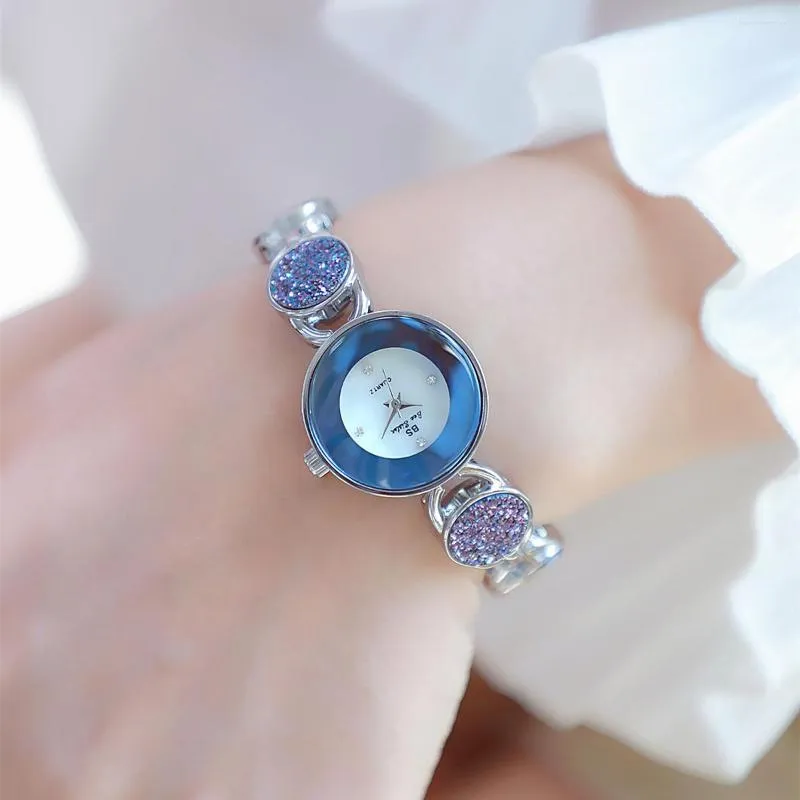 Montres-bracelets Top montre pour femme en acier inoxydable complet diamant Original dame poignet Rose Bracelet étanche Quartz femmes