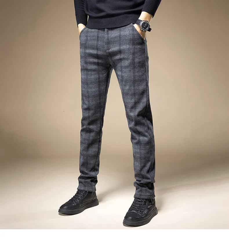mens plaid casual dress pants Mens Plaid Pants British Slim Fit Dress Pants Men Casual Formal Pants for  Men