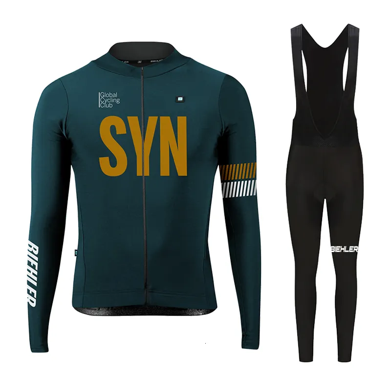 Rowerowe koszulki Biehler Biehler Long Sleeve Odzież Syn Spring Autumn Set Ubranie Mtb Maillot Ropa Ciclismo 221201