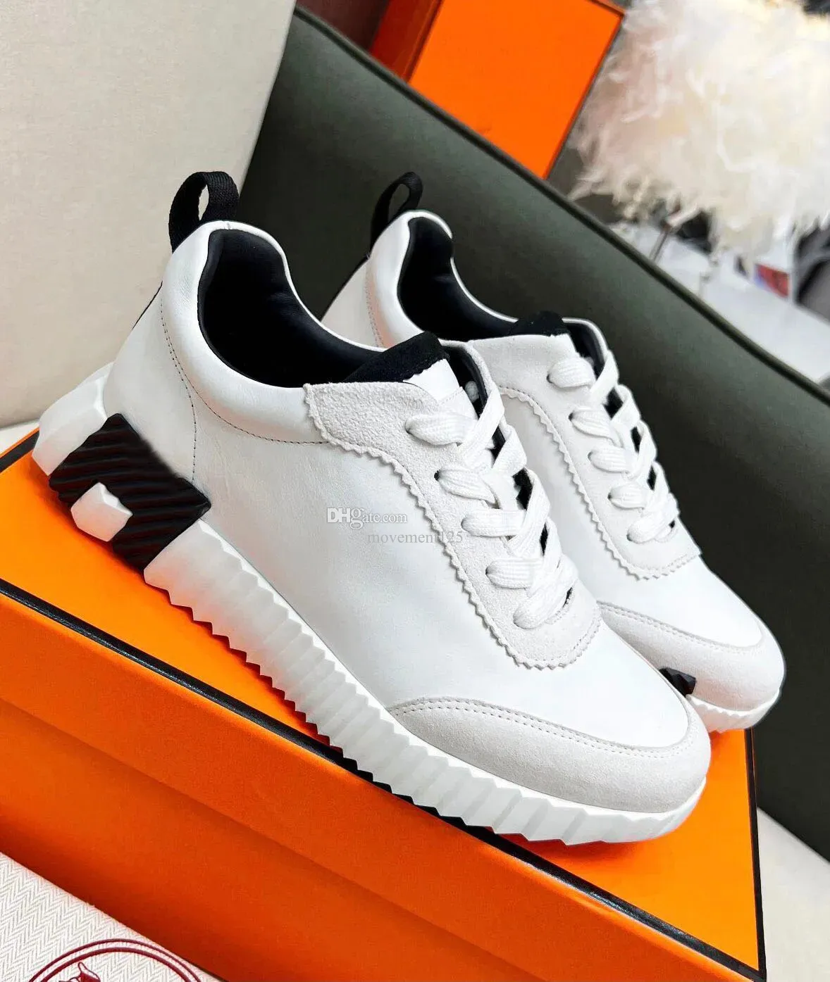 Stuiterende sneakers heren suede lederen lichte zool casual gaas sportschoenen
