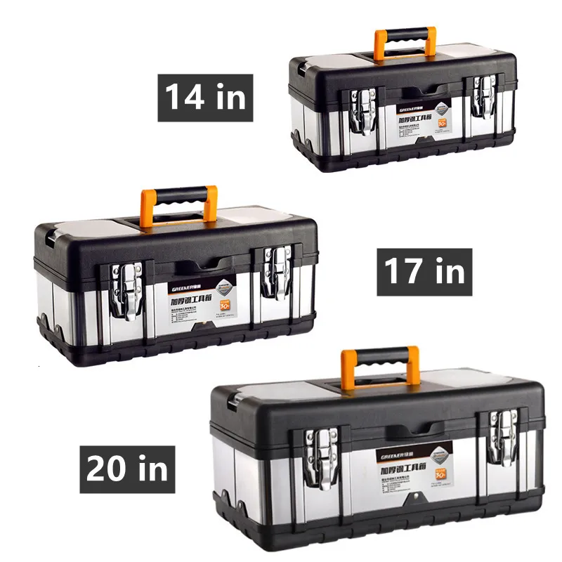 Tool Bag Suitcase Tools Doos Professioneel opslag Plastic waterdicht voor garage Aluminium Toolbox Industrieel Grade Multif Outdoor Tool Case 230130