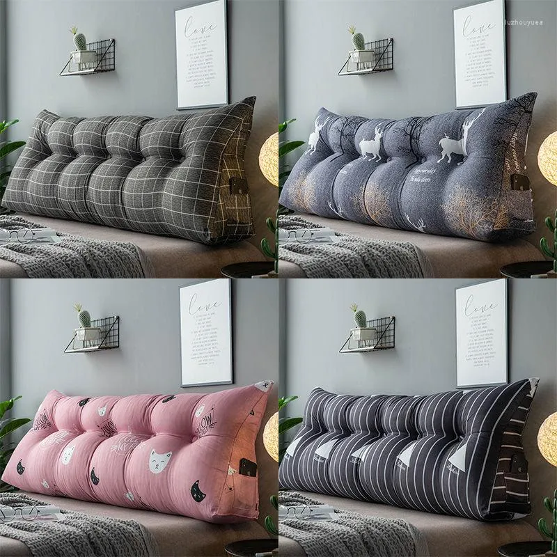 Pillow Modern Bedside Large Triangular Cute Waist Support Backrest Soft Sofa Floor