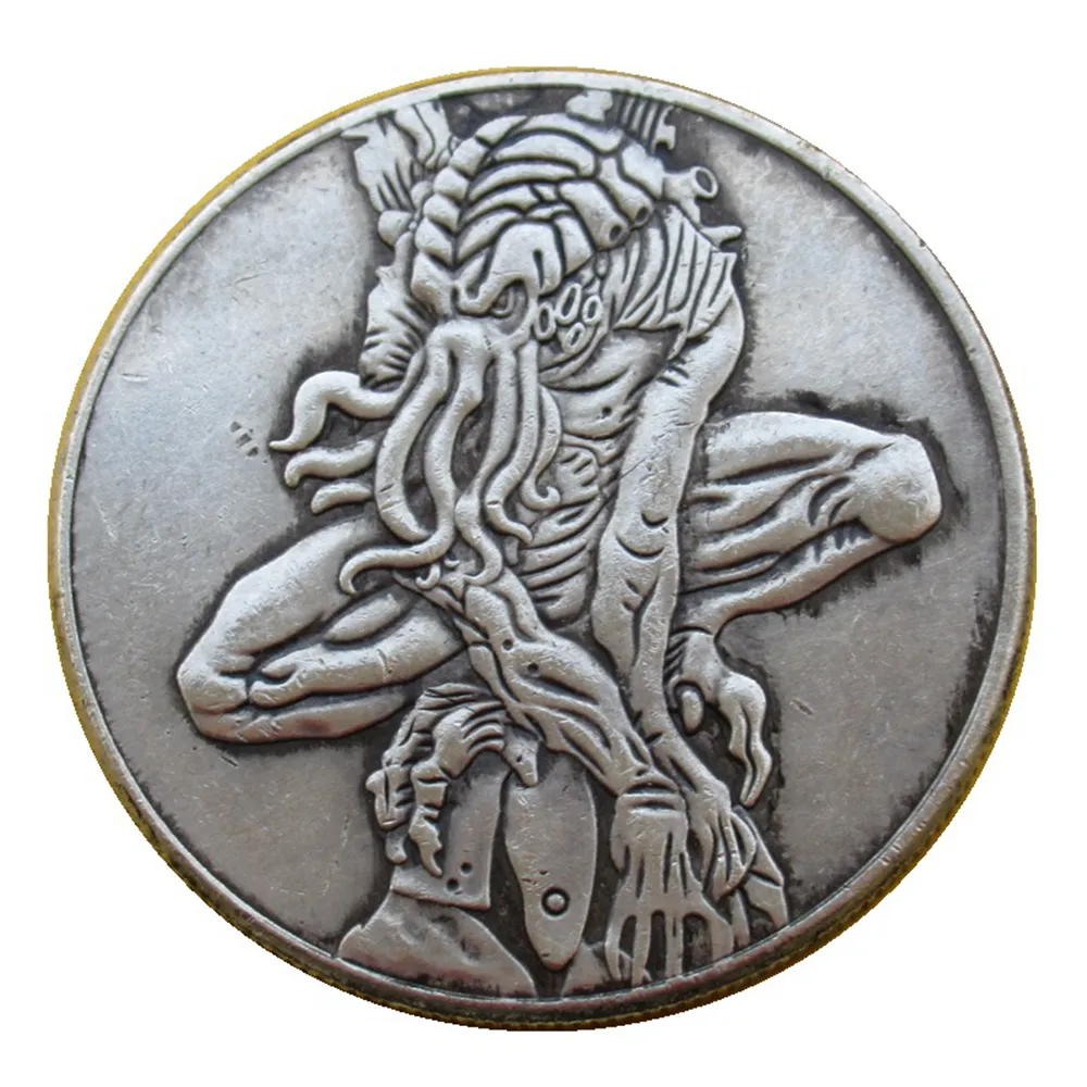 Hobo Conins USA Morgan Dollar Skull Sombie Skeleton Silvered Copy Copin