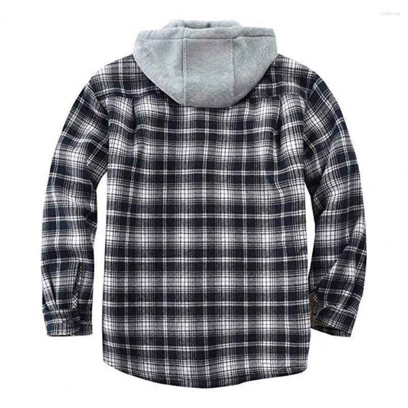 Herenjacks trendy mannen jas capuchon winter hoodie jas dikke patchwork bovenkleding