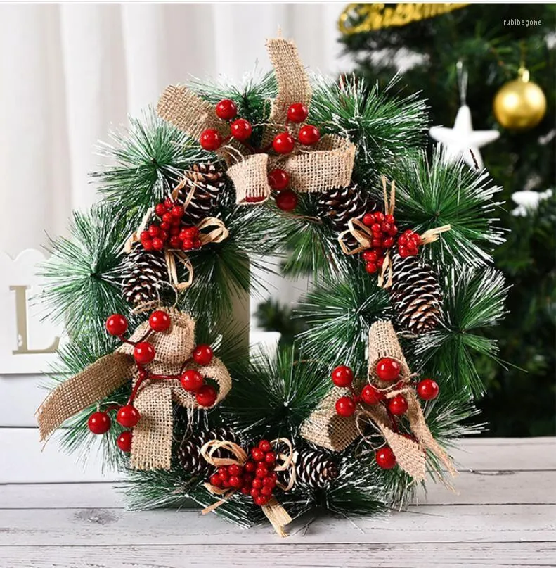 Decorative Flowers Large Fall Wreath 36 Inch Christmas 30cm Decoration Decor Tree 2023 & Wicker Heart