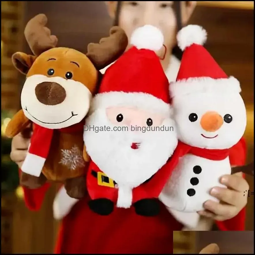 Party Favor Noël Peluche Jouet Mignon Petit Cerf Poupée Saint Valentin Ange Poupées Slee Oreiller Doux Animaux En Peluche Apaisant Cadeau Drop Otlhb