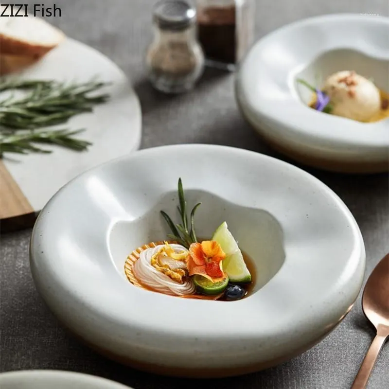 Borden diner serveren puur kleur porselein bord modern huizendecoratie keuken servies accessoires dessert brood