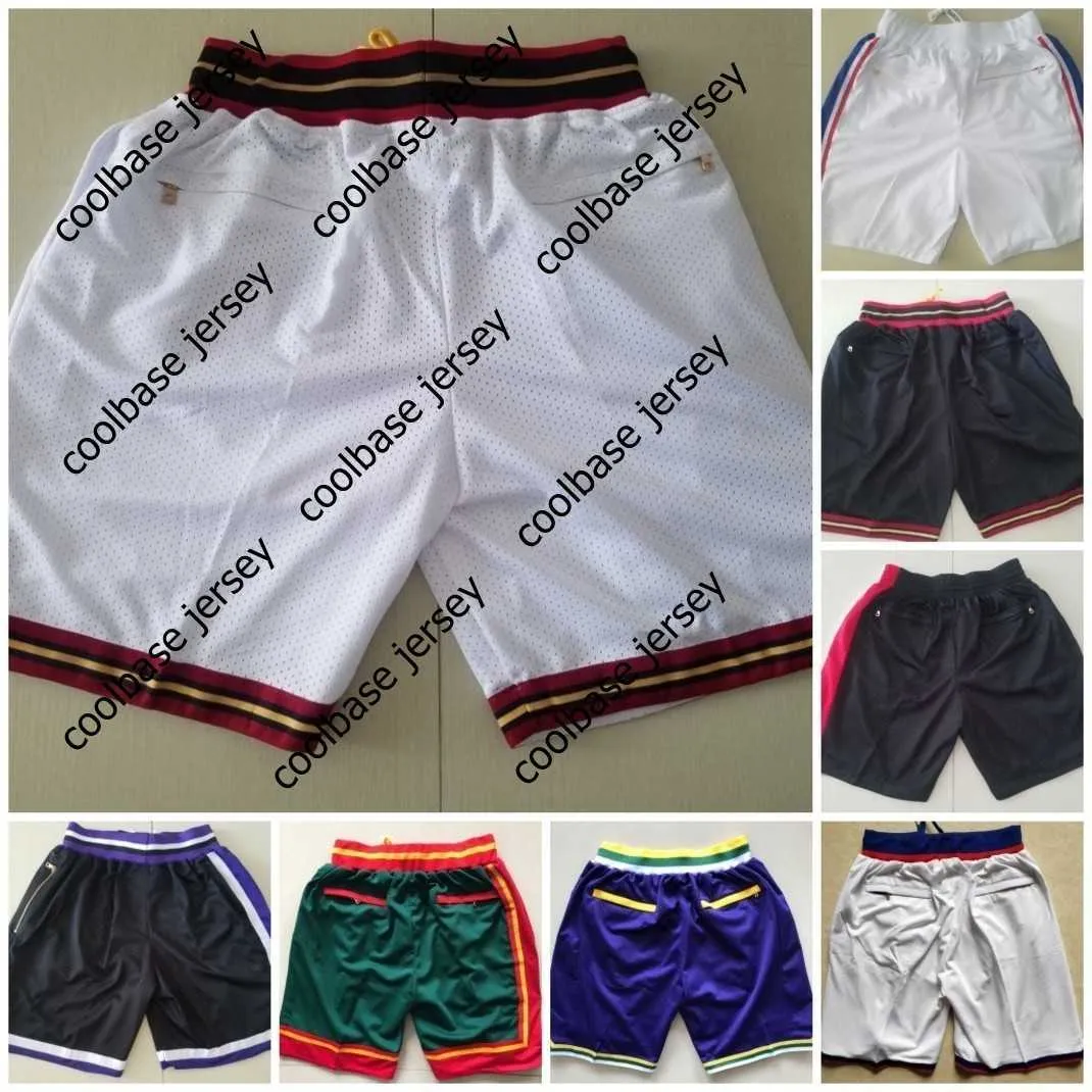 Maglie da basket Just Basketball Pocket Shorts Viola Verde Bianco Nero