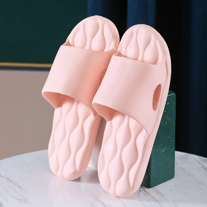 Slippers Wave Pattern Stepping On Shit Sandals Soft Bottom Home