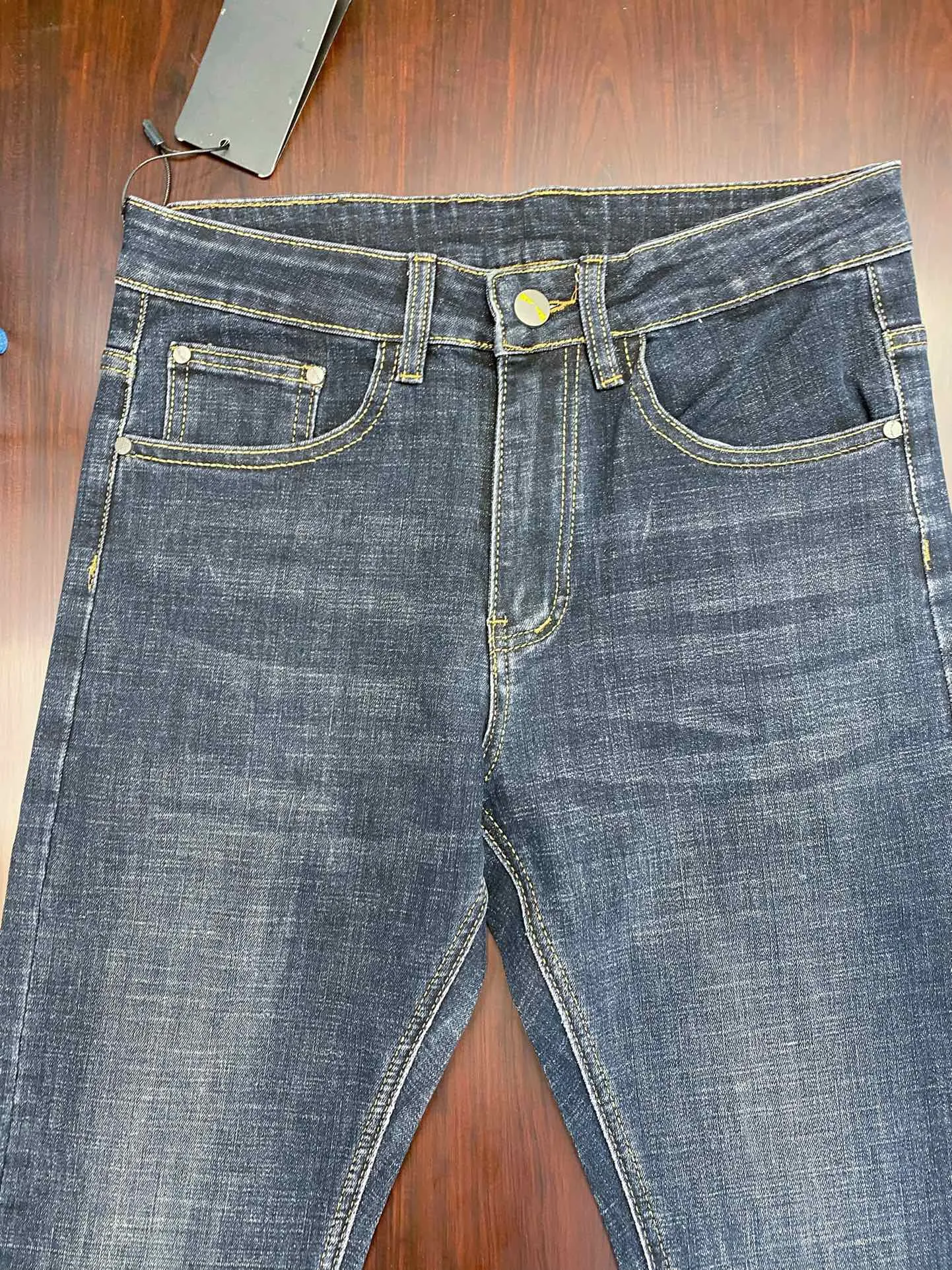 Mens Straight Leg Jeans Soft, Breathable Cotton Blend Mens Straight Leg Jeans Soft, Breathable Cotton Blend