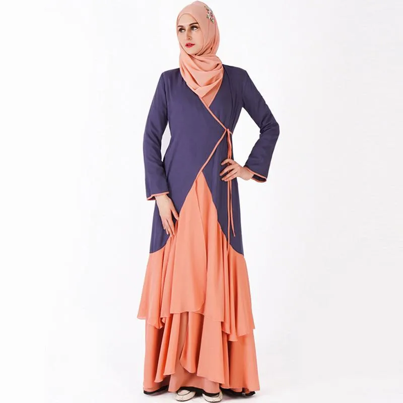 Этническая одежда Турецкое мусульманское женское платье цвета, соответствующая моде Египет Рамадан Кардиган Молитвенный костюм Руллу