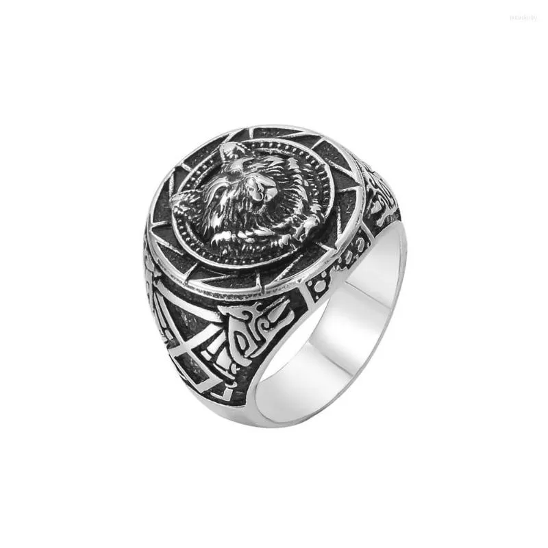 Wedding Rings Fashion Wolf For Men Women Persoonlijkheid Punk Roestvrij staal Steel Sieraden Bar Nachtclub Accessoires Geschenken