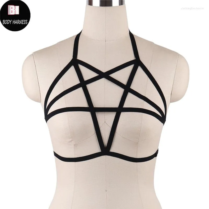 Подвязки Rave Wear Pentagram Bondage Body Harness Lingerie Goth Crop Tops  Fetish Cage Bra Belt Star От 1 711 руб.