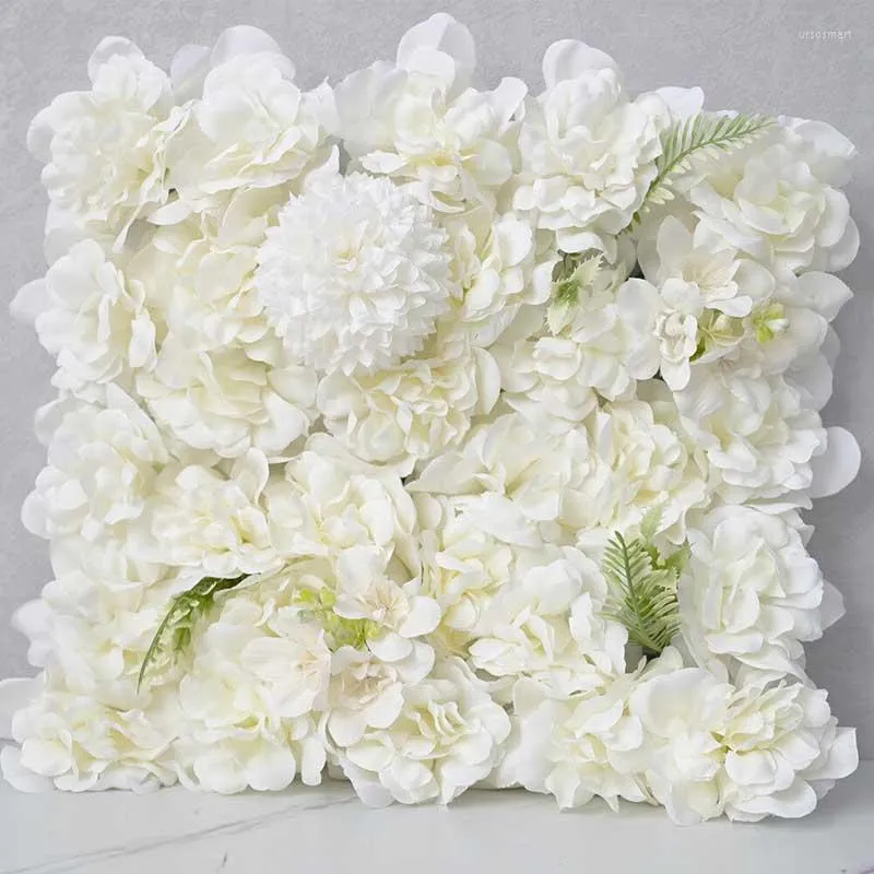 Decoratieve bloemen 11.8 inches Artiicial Flower Wall Birthday Party Decorations Hyangea Rose raakt echt decoratie aan