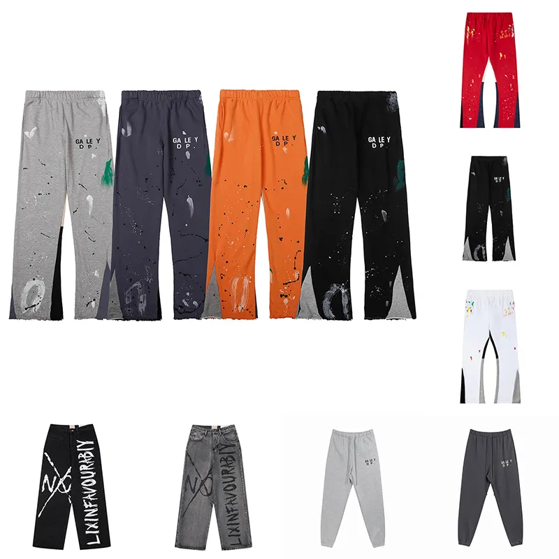 Gallerys Dept Sweatpants Marca Homens Calças Designer Sweatpants Galeria de Alta Qualidade Calças Dept Calças Moda Impressão Esporte Calça Alta Corredores Gallerys Dept Calças 6803