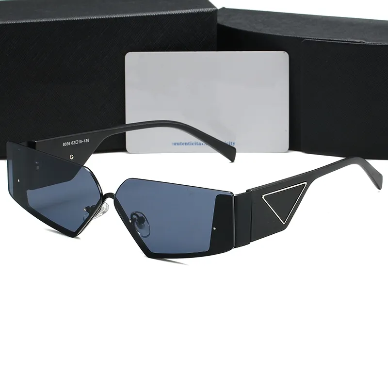 Designer Sunglasses New Eyeglasses Classic Fashion Retro Sun glasses For Woman Man Sunglass Anti-glare UV400 Gold And Silver TriangleZDX0