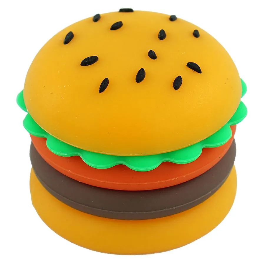 Do silikonu 5 ml słoika waporyzatora nietoperzowy olejku pudełka hamburgera pojemnika woskowe pojemniki koncentracyjne słoiki oevas