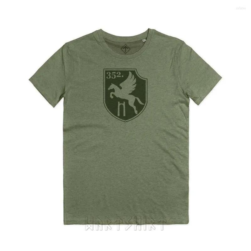 Camisetas de hombre Wehrmacht 352 División de infantería Camiseta de batalla de Normandía. Camisa de verano de algodón de manga corta con cuello redondo para hombre S-3XL