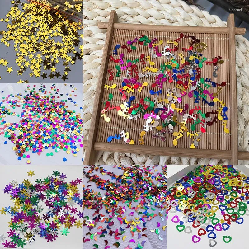 زخرفة الحفلات 15G GLITTER Star Confetti ملونة ترتر رقصة معدنية رمي الزفاف دش الطفل ديكور عيد ميلاد ديكور