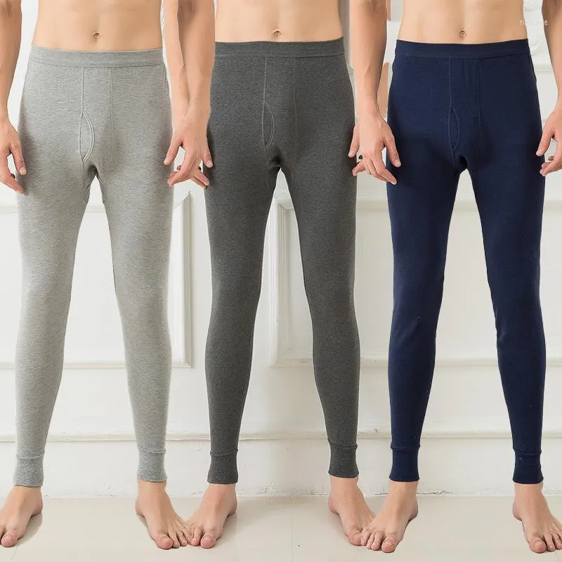 Intimo termico da uomo Legging da uomo stretto inverno caldo mutandone lunghe mutande in cotone morbido termico da jogging