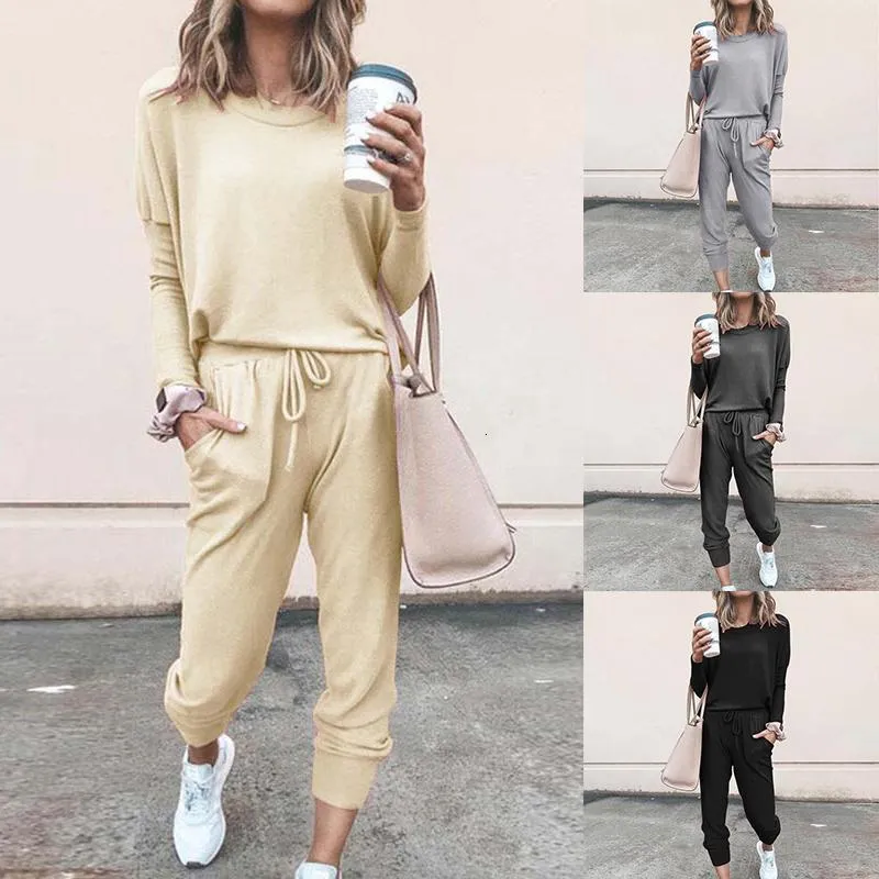 Women's Tracksuits Autumn Spring Clothing Female Suits 2 Pieces Set Hooded Sweatshirts and Black Pants Casual Outfits Love Print 230131