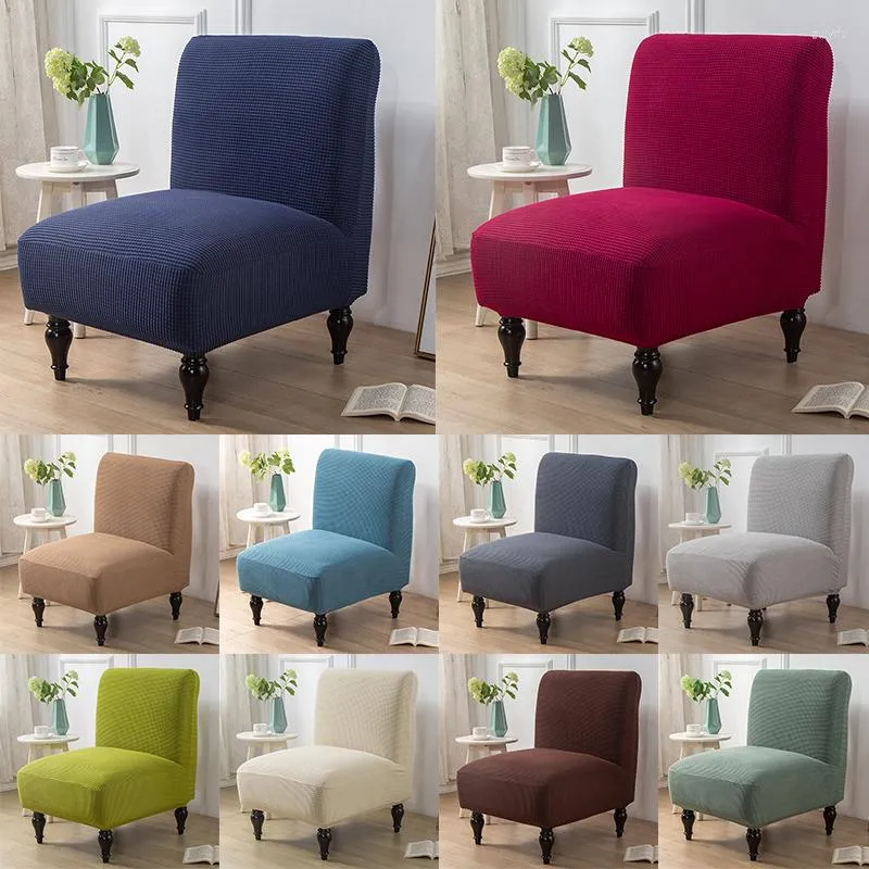 Sandalye kapakları 1 adet aksan kapağı jakard kısa yıkanabilir kolsuz koltuk slipcover elastik koruyucular ev el dekor