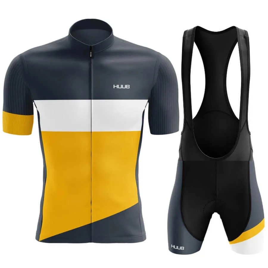 مجموعات 2022 Men Huub Cycling Jersey Pro Team Summer Summer Sugher Clothing Ropa ciclismo hombre bycicle mtb bib shorts maillot Z230130
