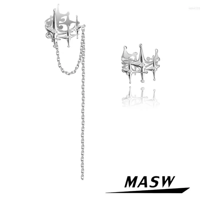 Backs Colkings Masw Projekt fajny gwiazda Earcuff Nowoczesna biżuteria Wysoka jakość miedziana metalowa metalowa earklipa dla kobiet bez przekłuwania