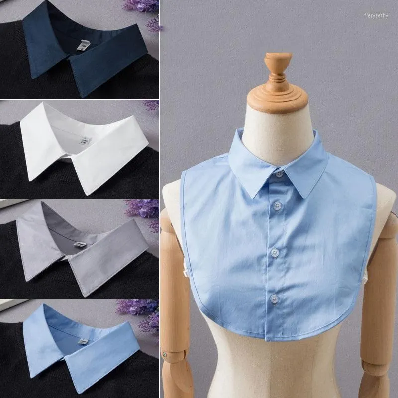 Bow Ties Elegant Fake Collar Men Women Cotton False Shirt Removable Detachable For Men's Sweater Clothes Accessories